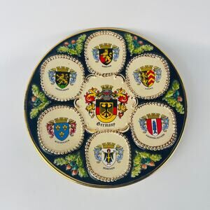 Vintage Germany Coat of Arms Decorative Wall Plate 9 7/8”